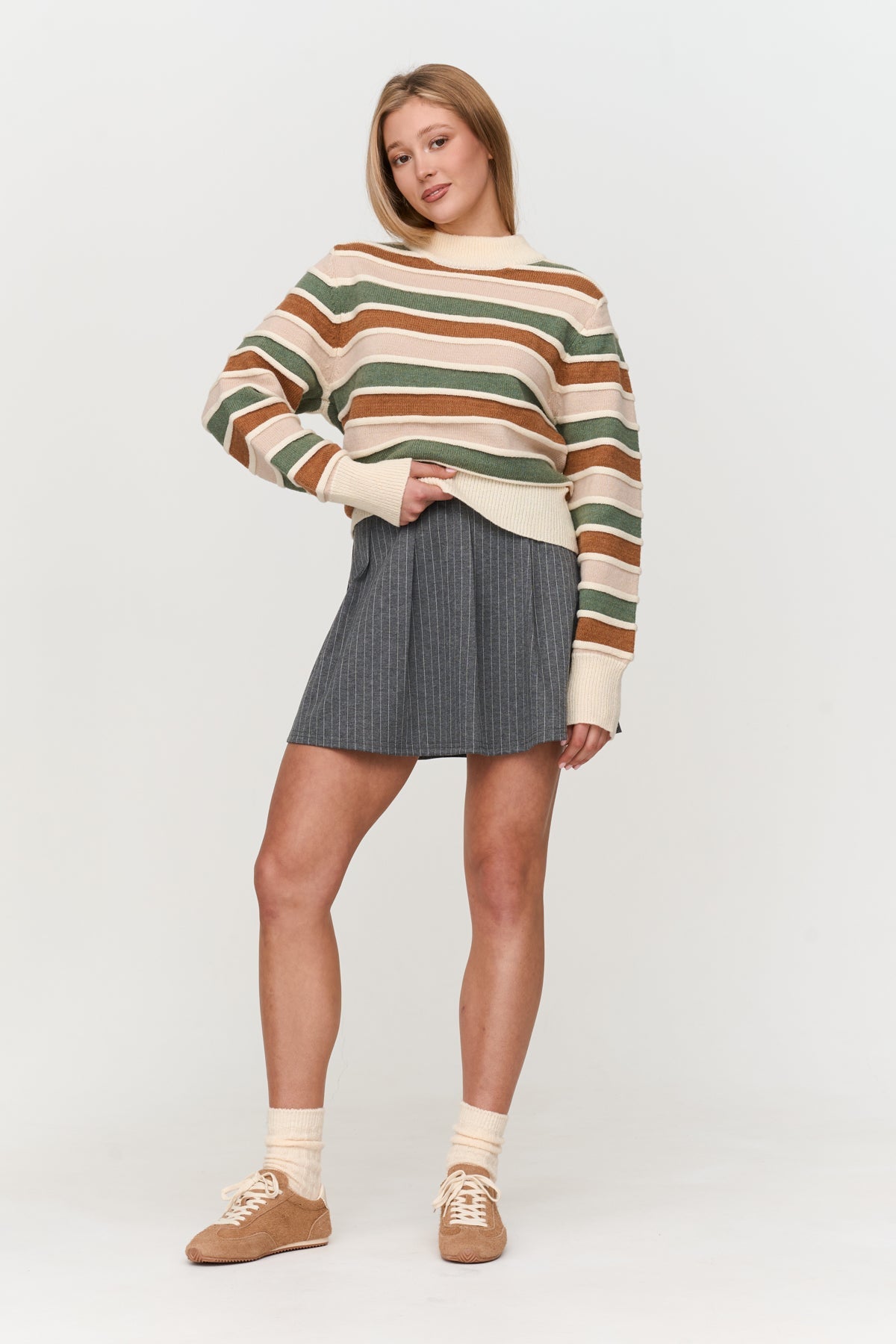 Pullover gestreift