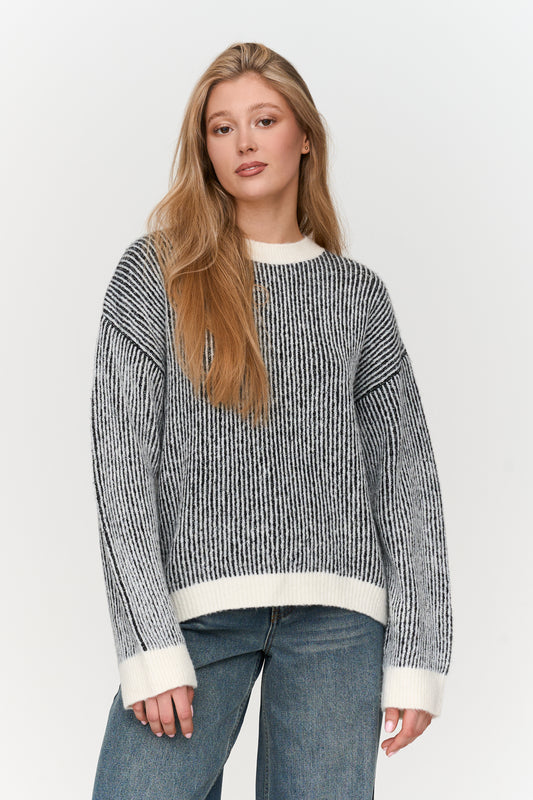 Pullover gestreift