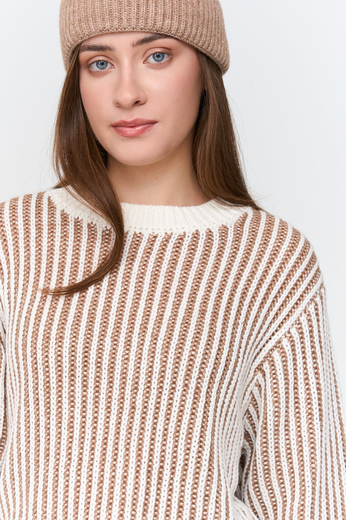 Pullover gestreift
