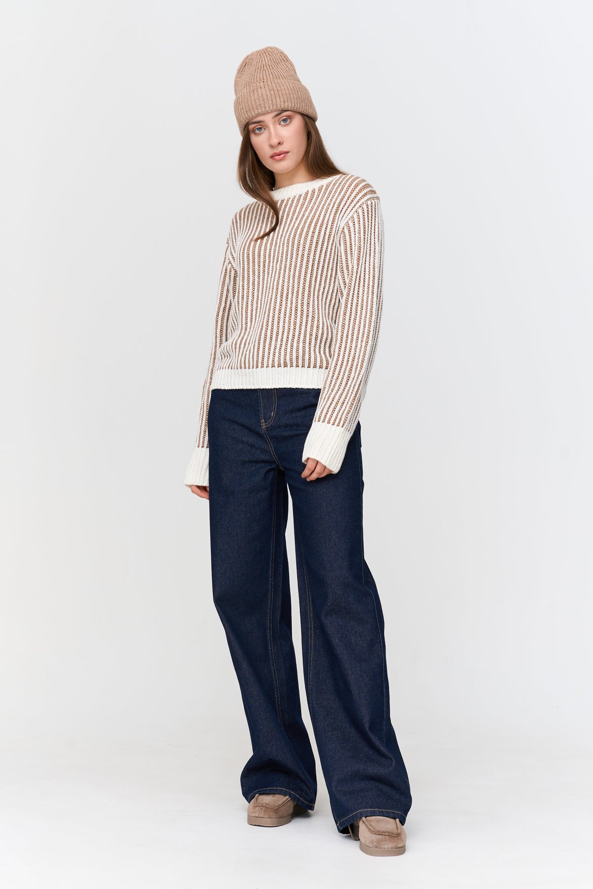 Pullover gestreift