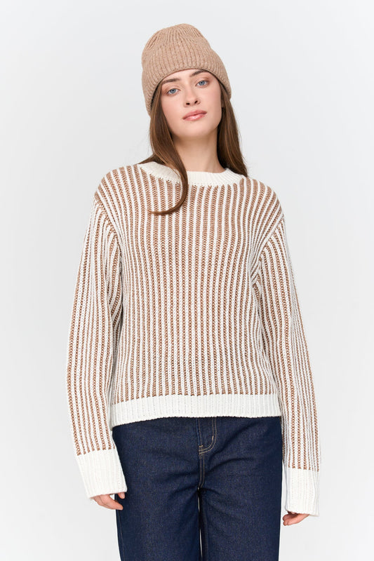 Pullover gestreift