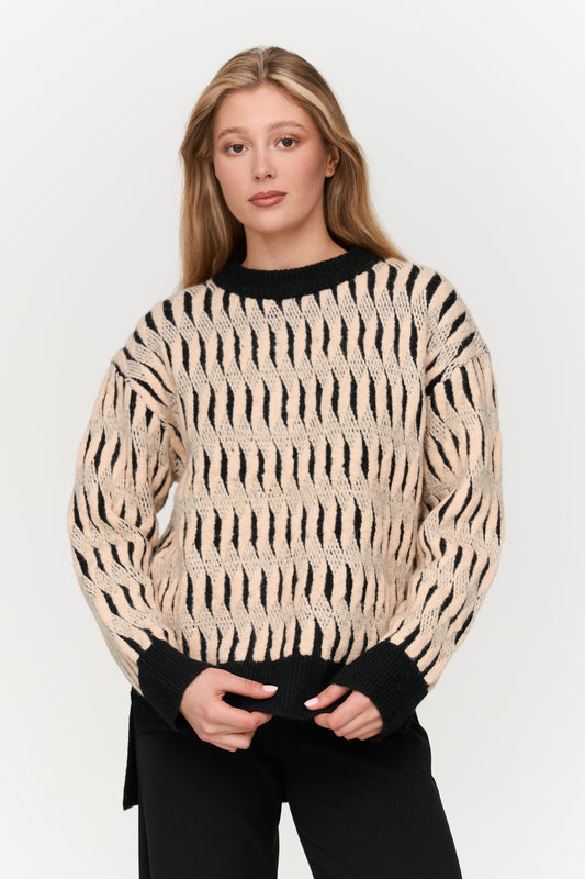 Pullover gemustert
