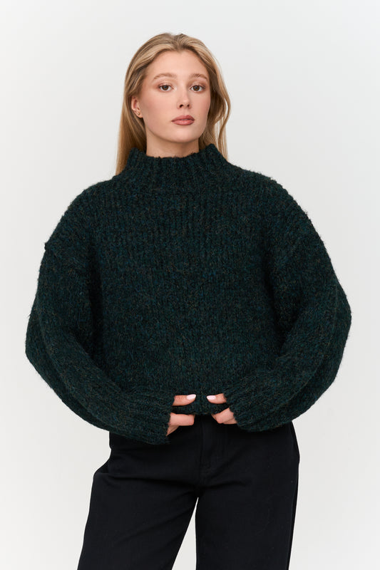 Pullover in Grün