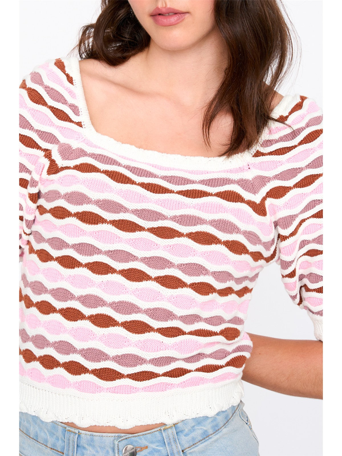 Pullover off-shoulder