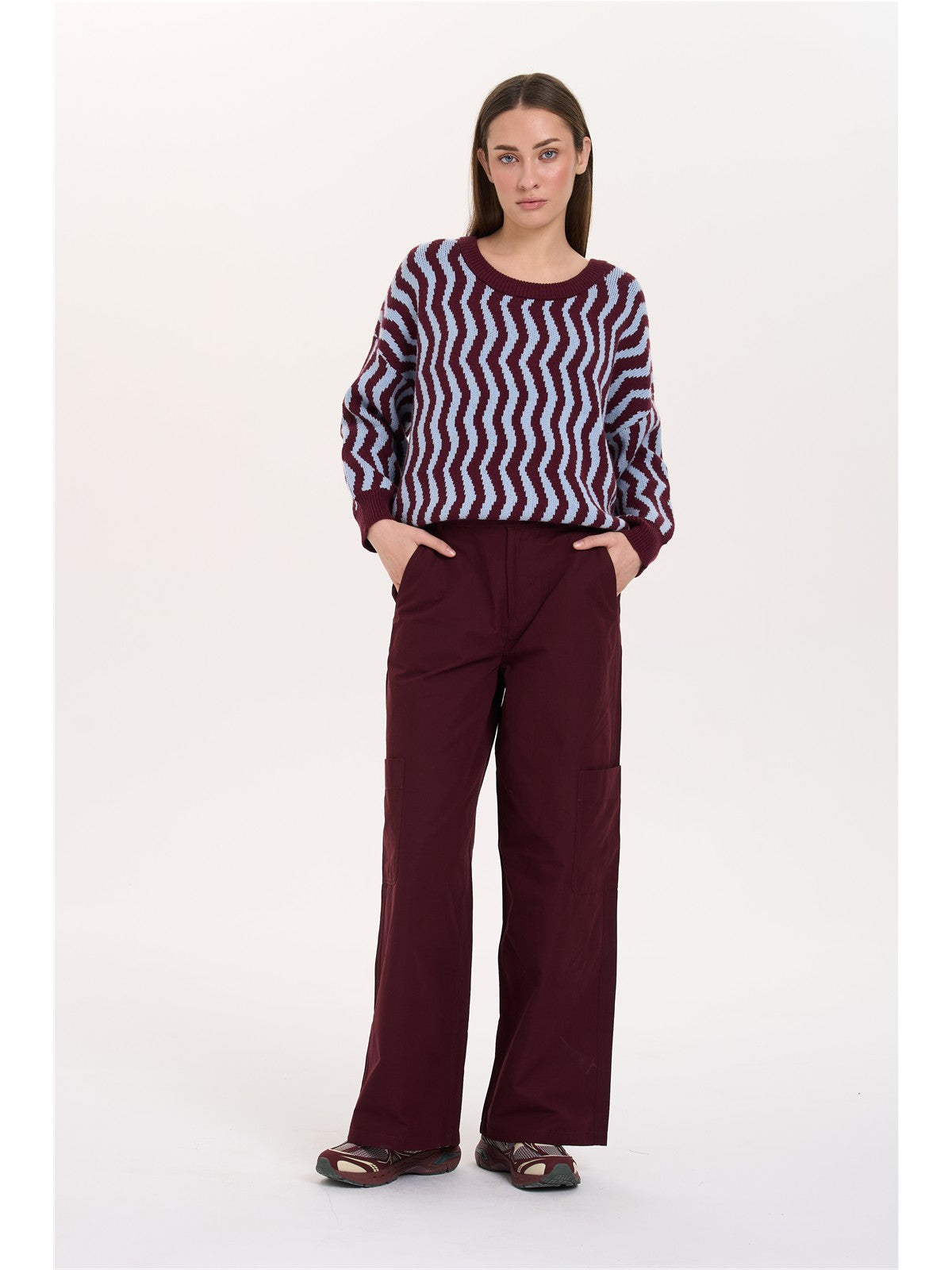 Pullover gemustert