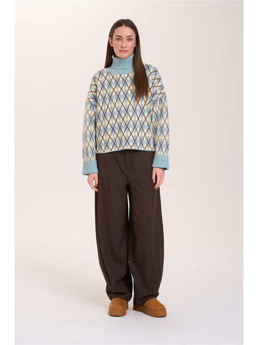 Pullover mit Rautenmuster