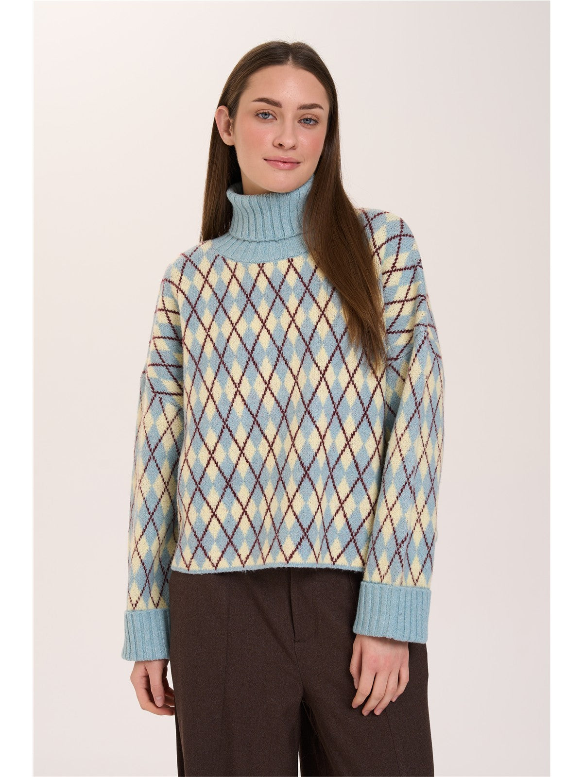 Pullover mit Rautenmuster
