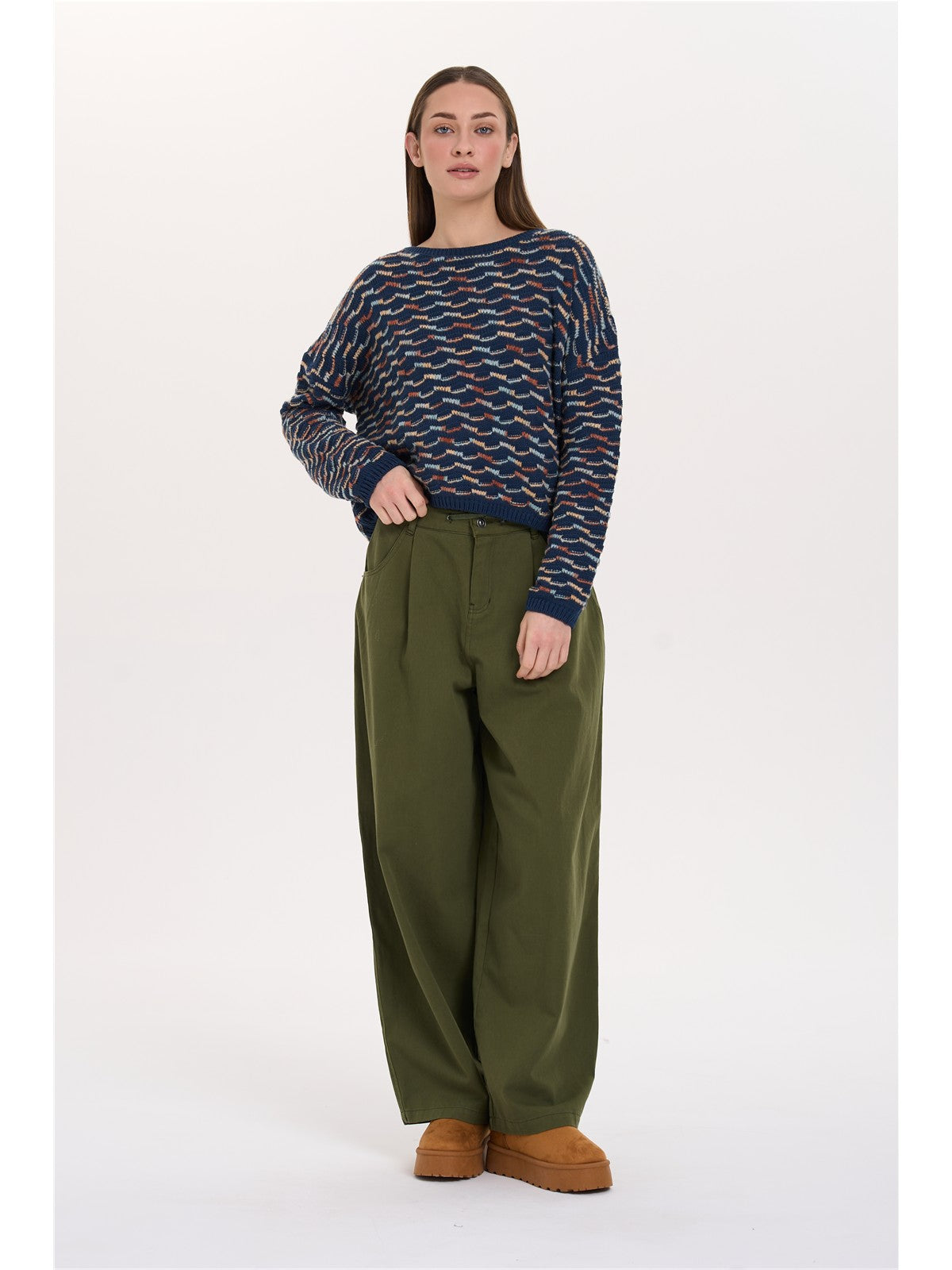 Pullover gemustert