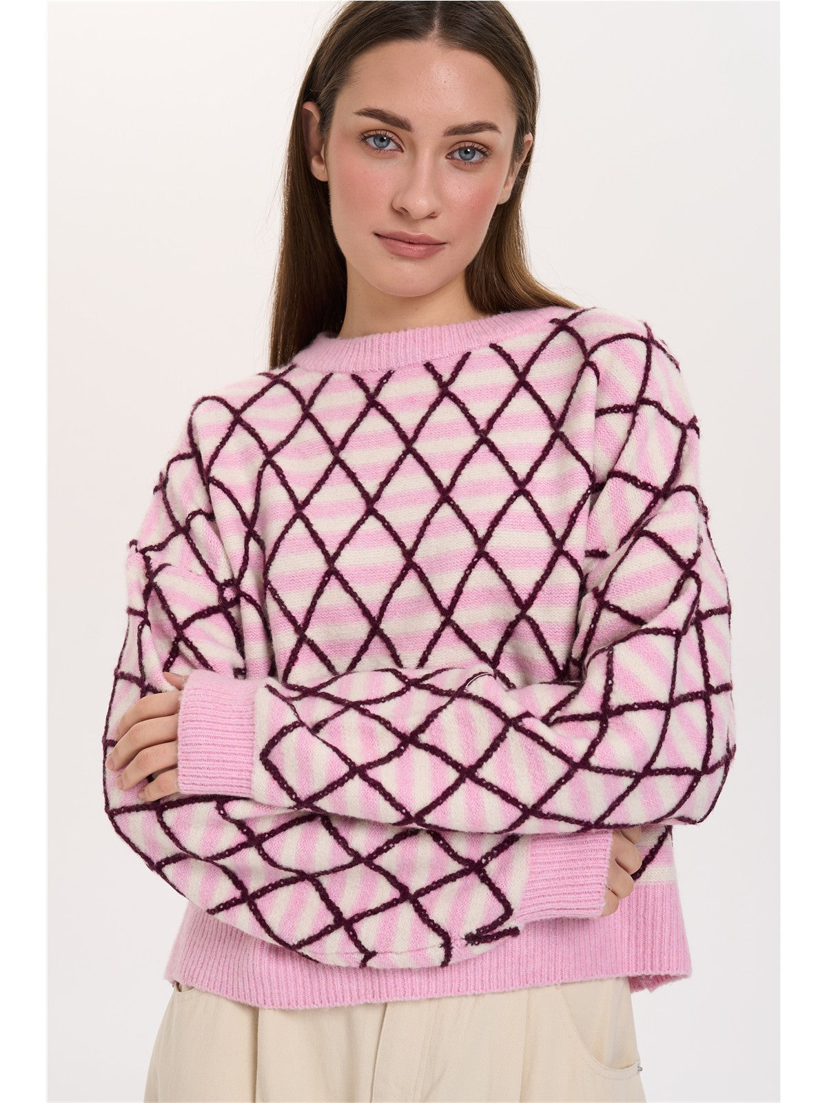 Pullover gemustert