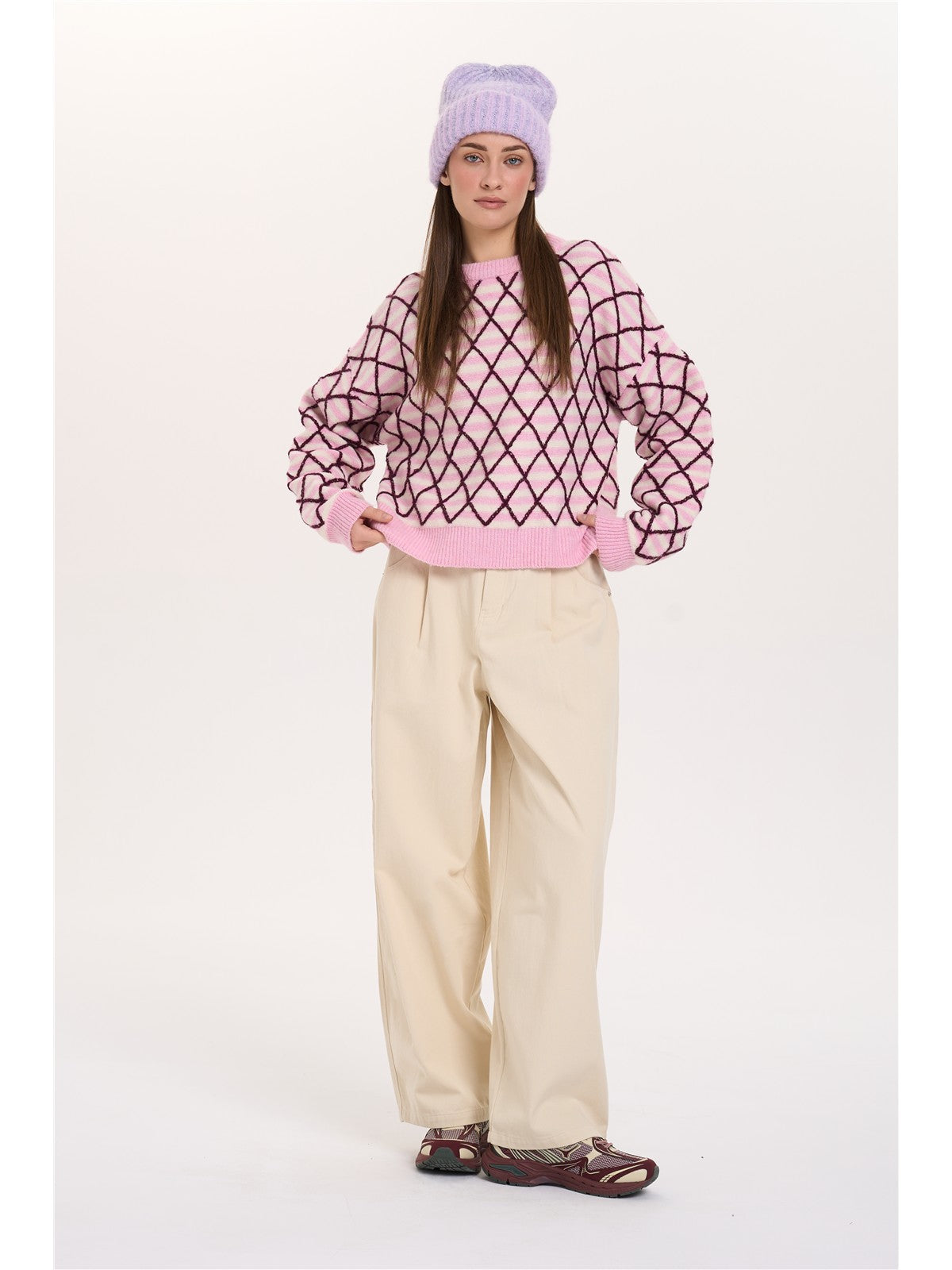 Pullover gemustert