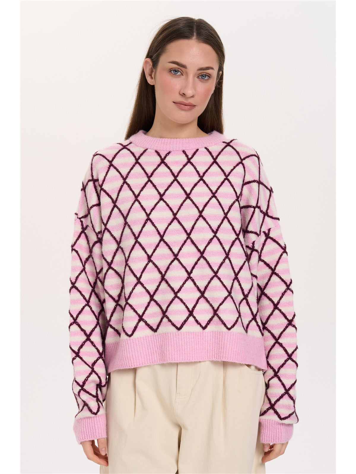 Pullover gemustert