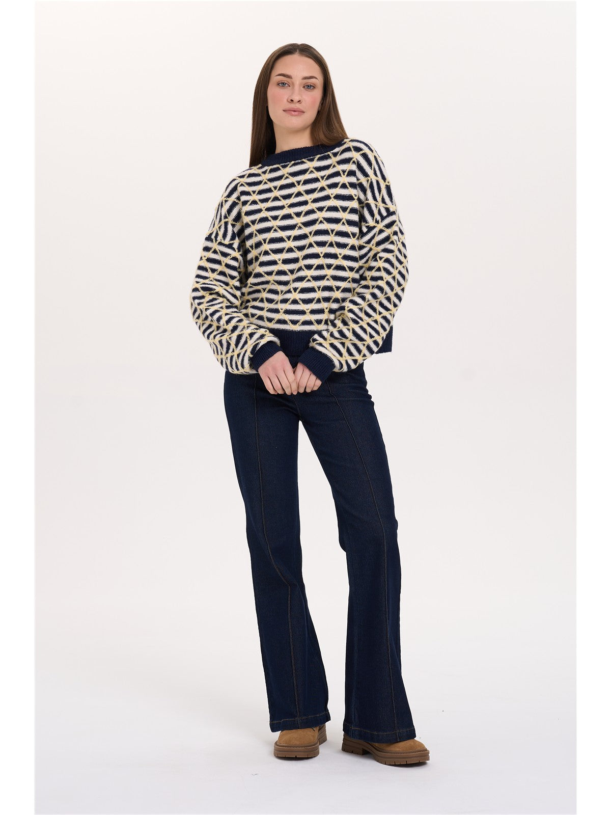 Pullover gemustert