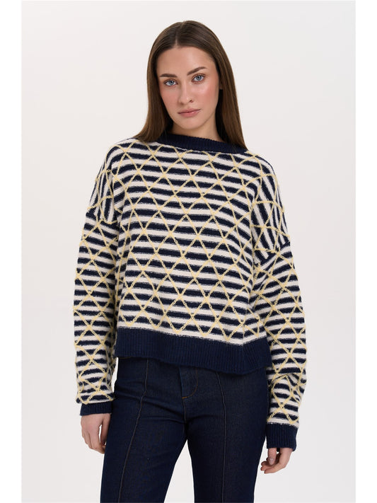 Pullover gemustert