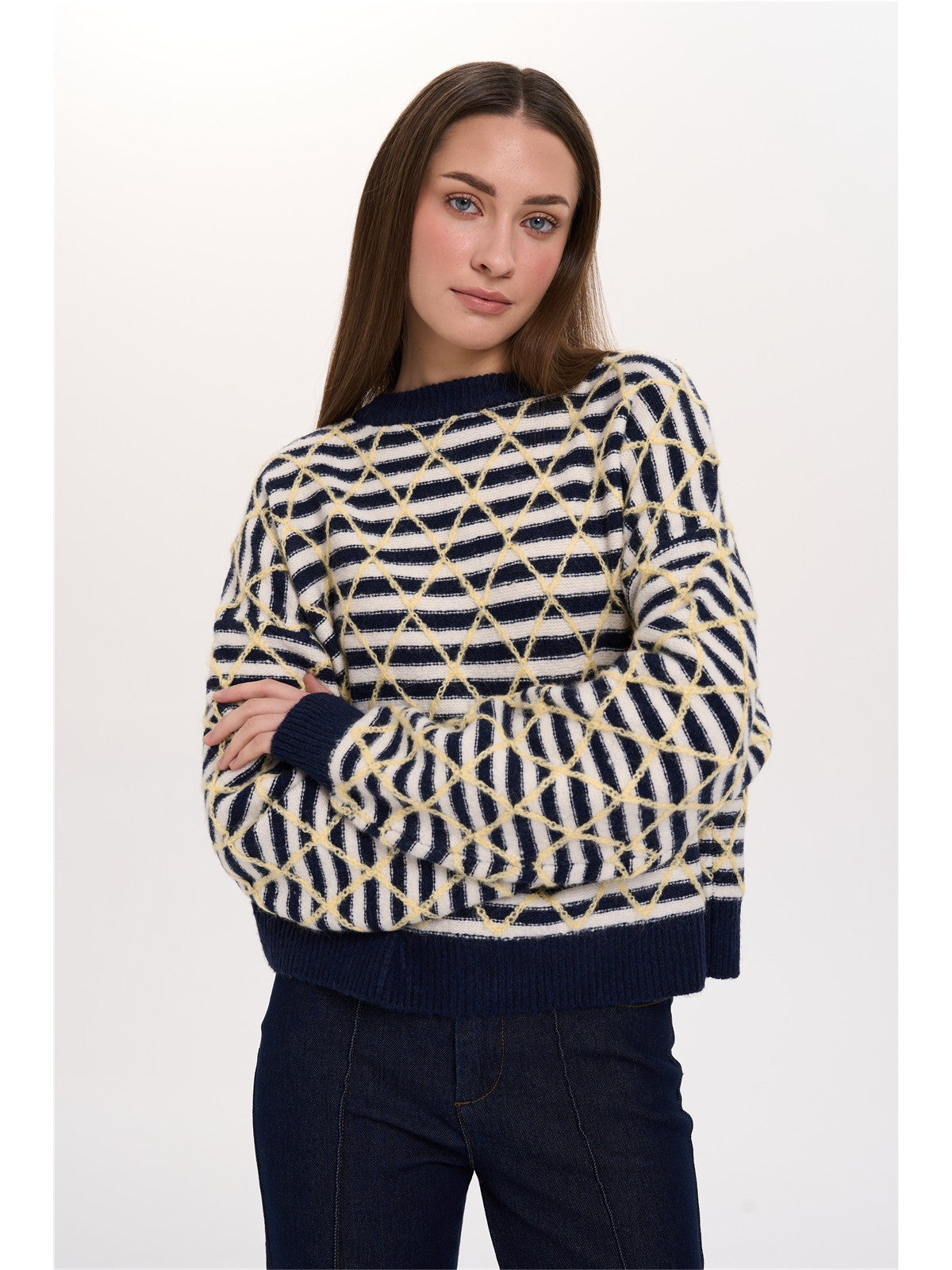 Pullover gemustert