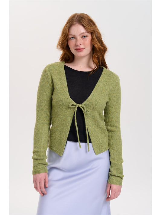 Cardigan mit Bindeband