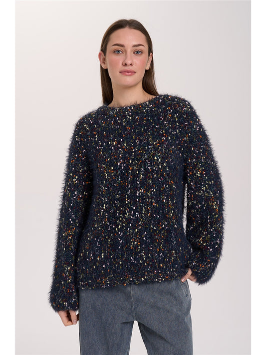 Pullover mit Effektgarn