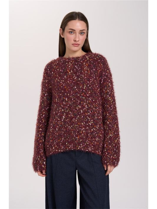 Pullover mit Effektgarn