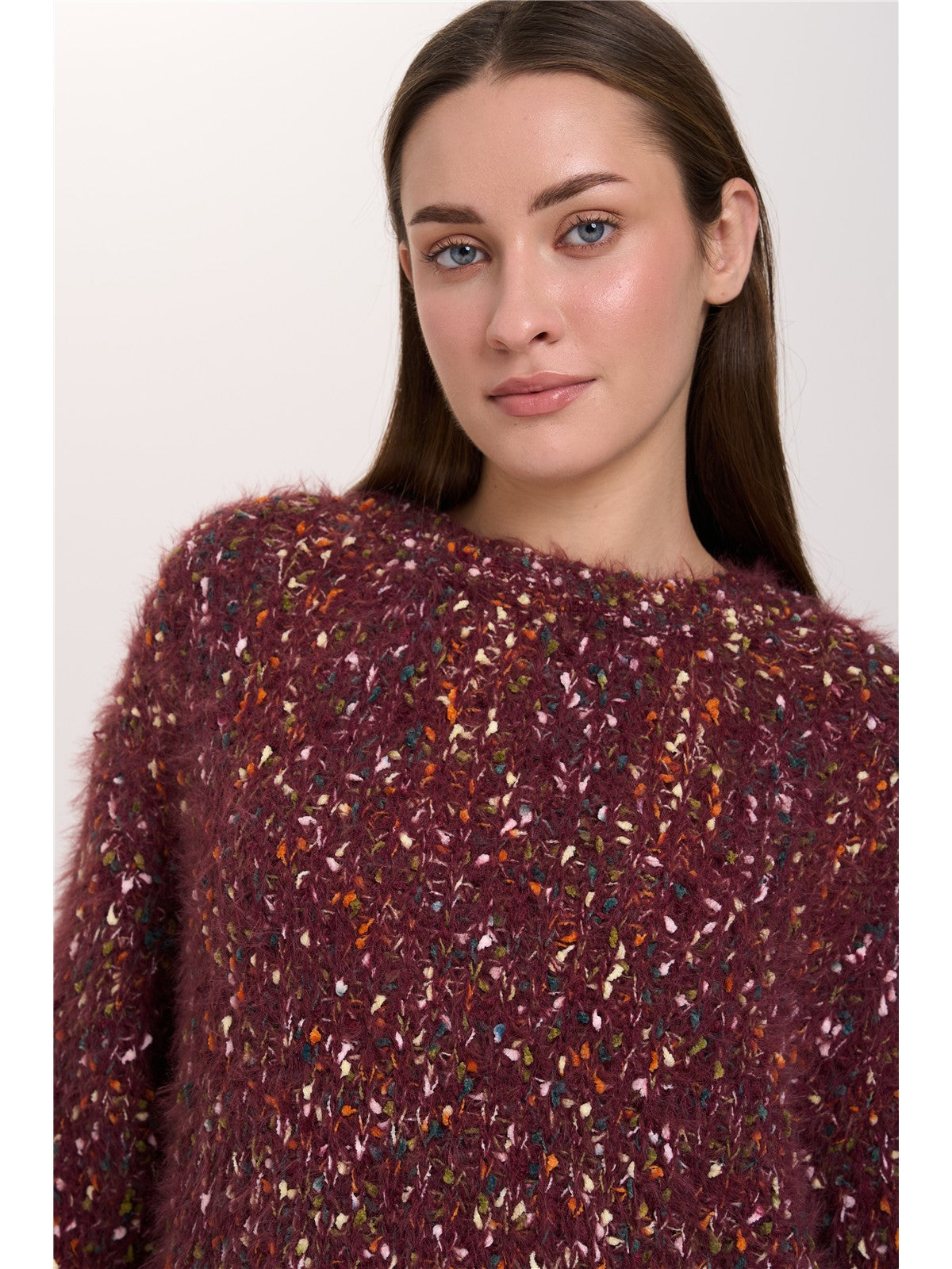 Pullover mit Effektgarn