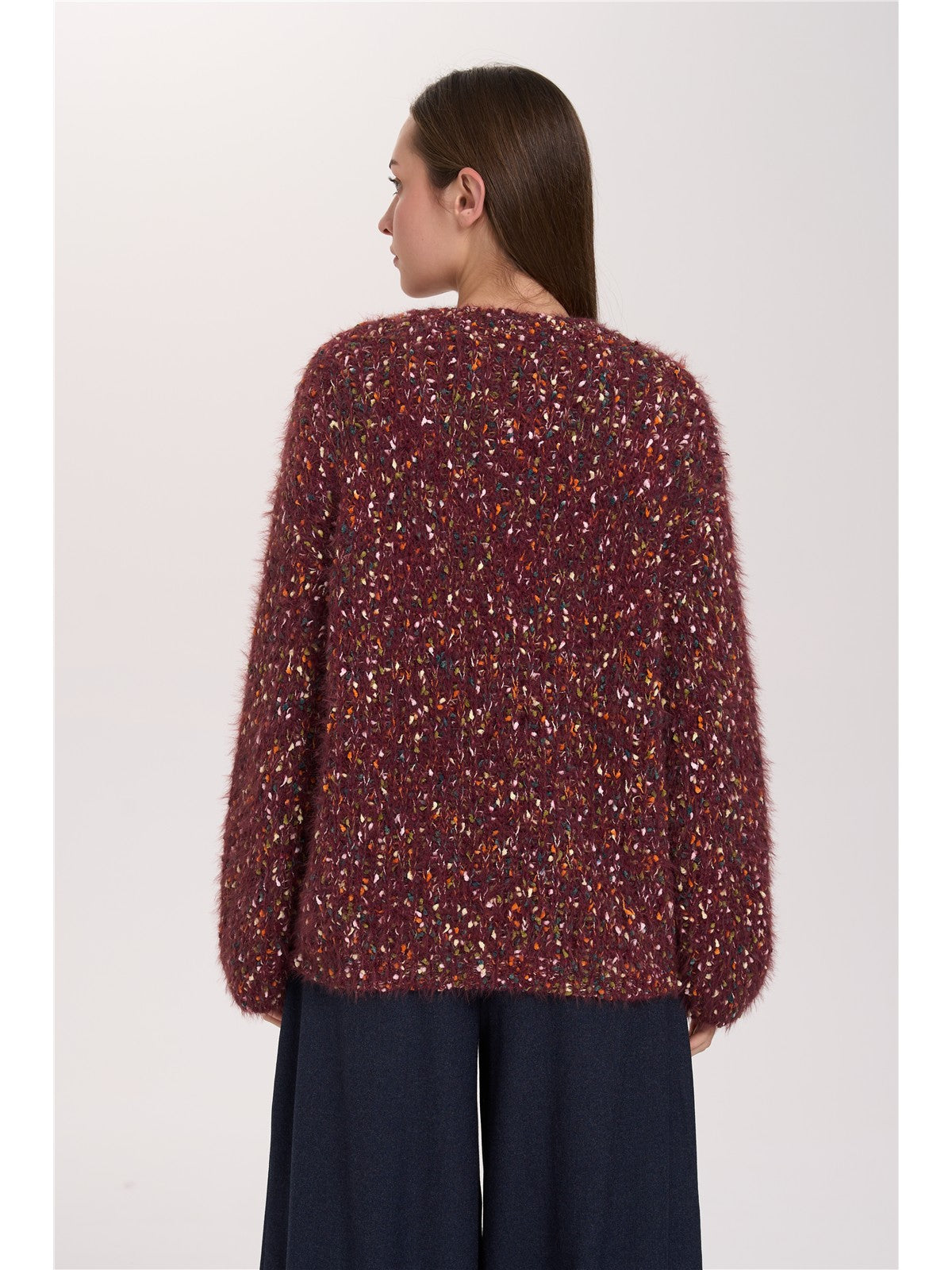 Pullover mit Effektgarn