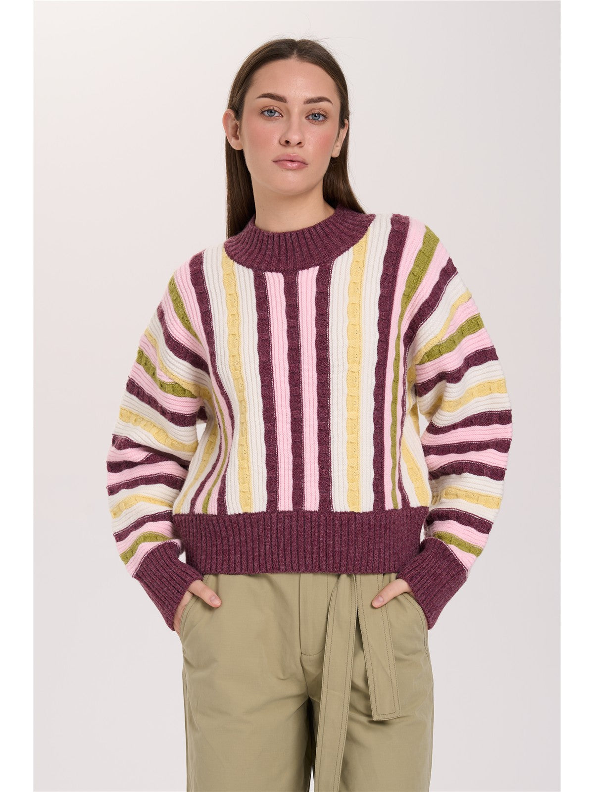 Pullover gestreift