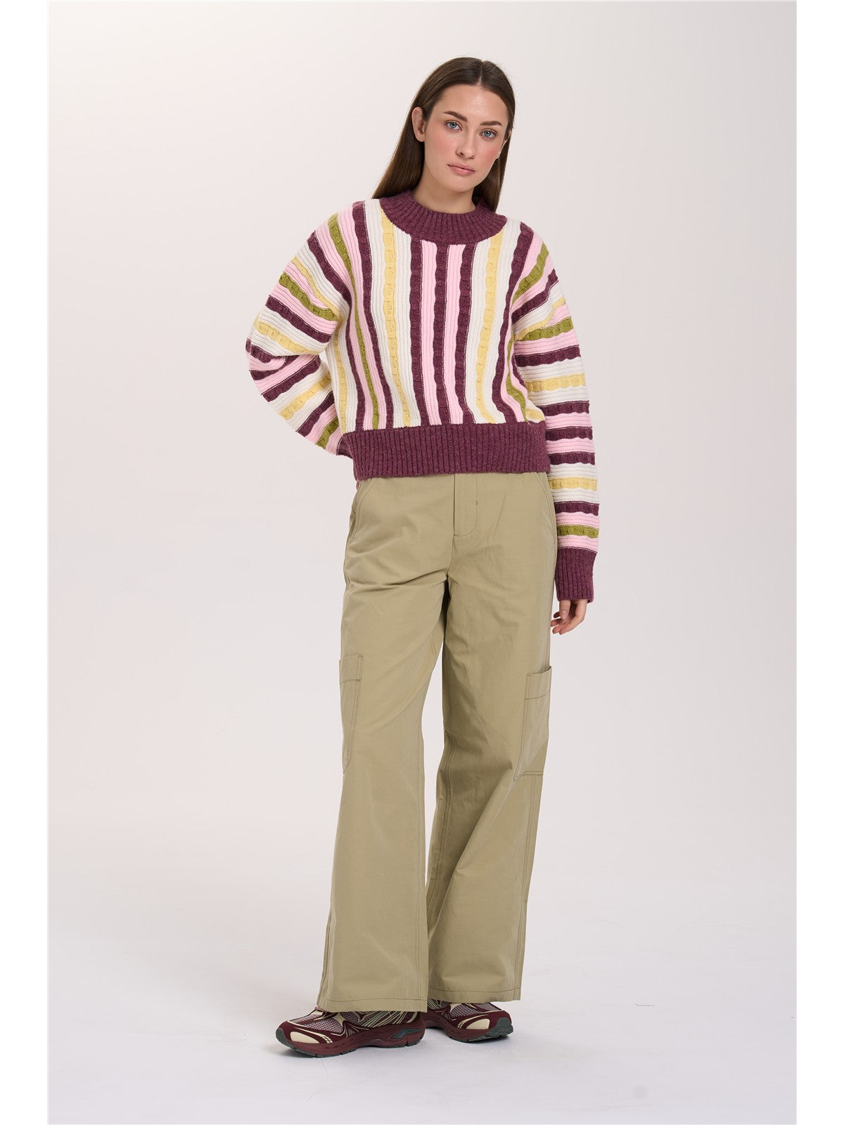 Pullover gestreift