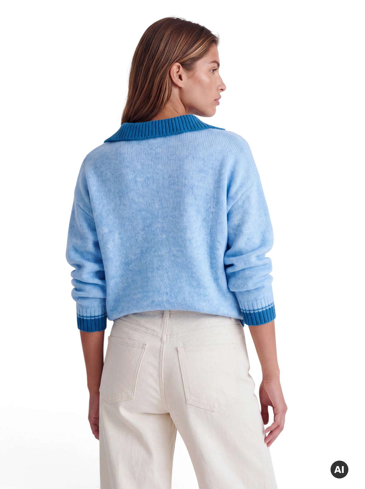 Pullover mit V-Ausschnitt