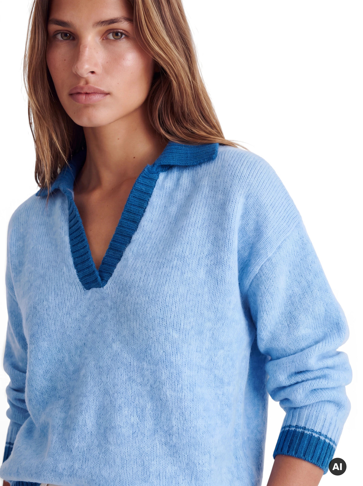 Pullover mit V-Ausschnitt