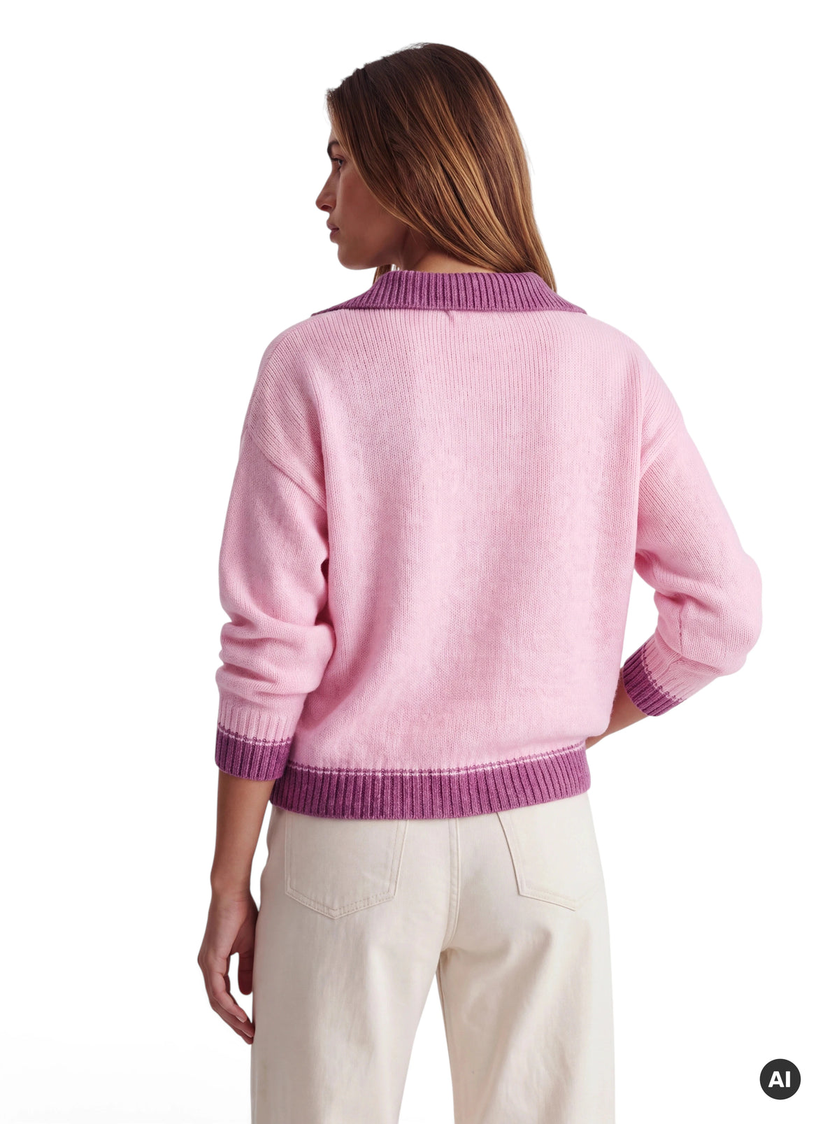 Pullover mit V-Ausschnitt