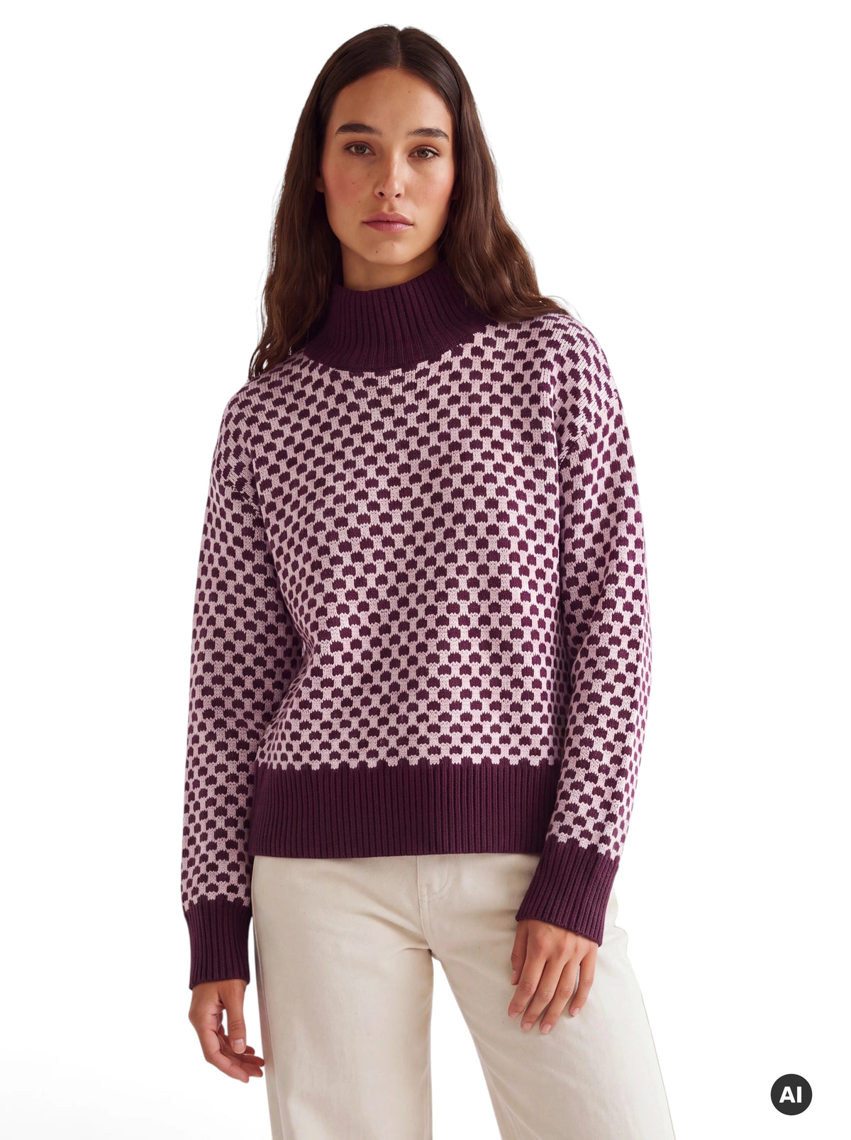 Pullover mit geometrischem Muster