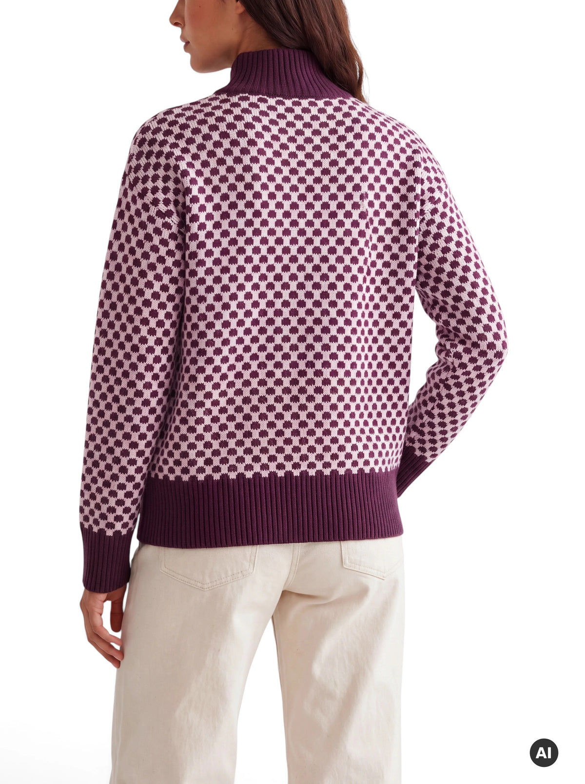 Pullover mit geometrischem Muster