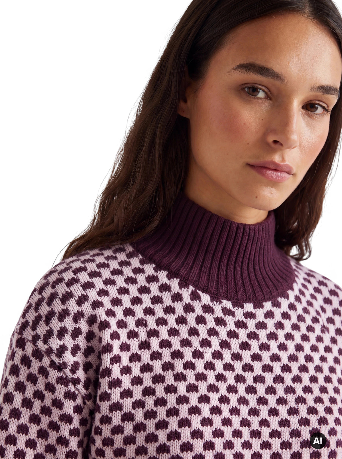 Pullover mit geometrischem Muster