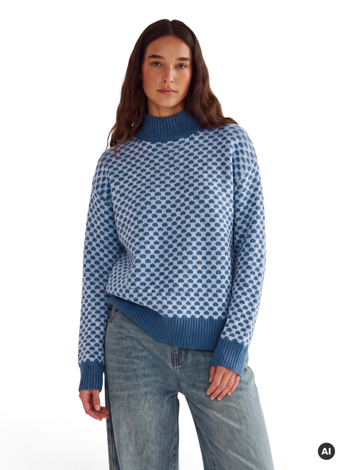 Pullover mit geometrischem Muster