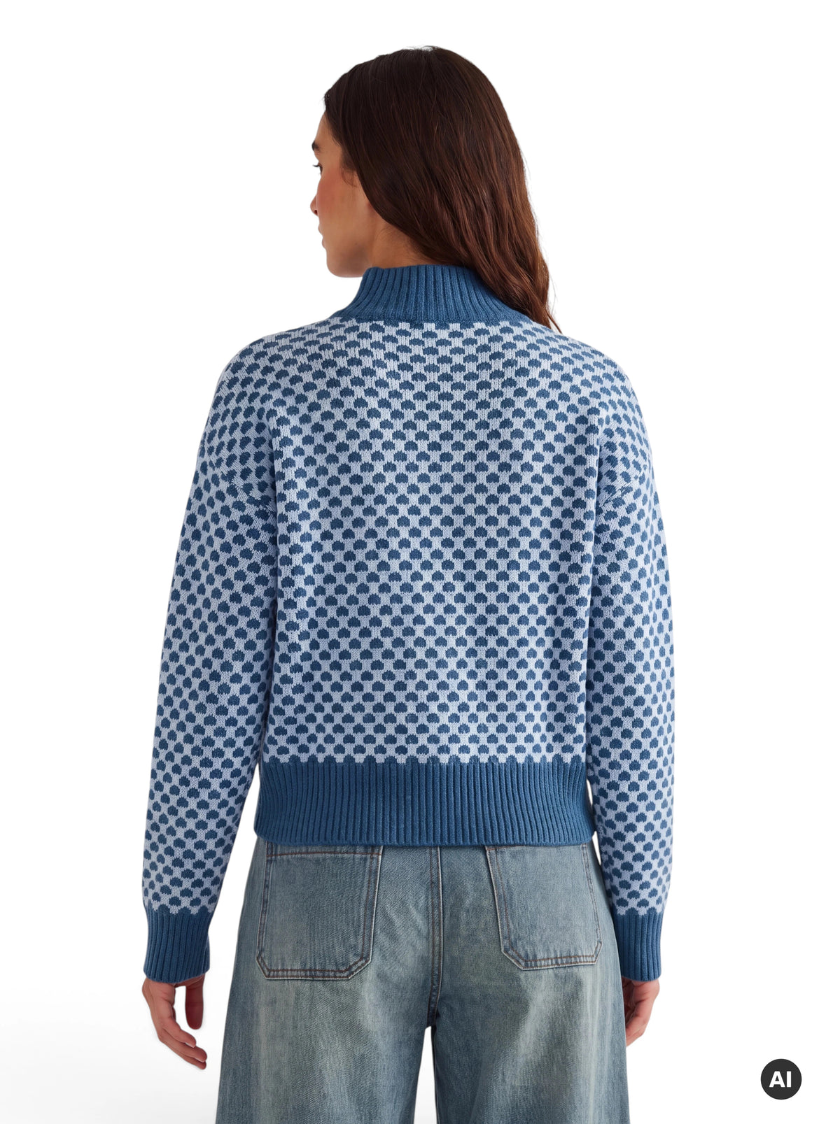 Pullover mit geometrischem Muster