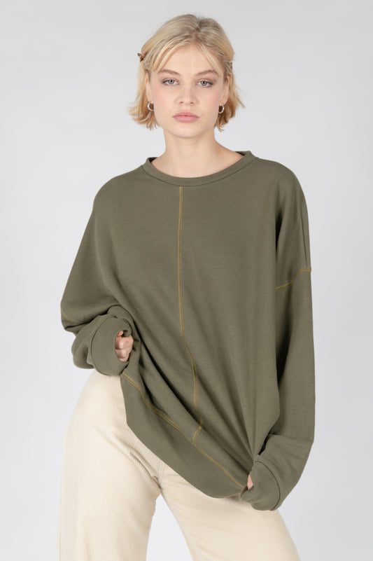 Sweatshirt mit Ziernaht