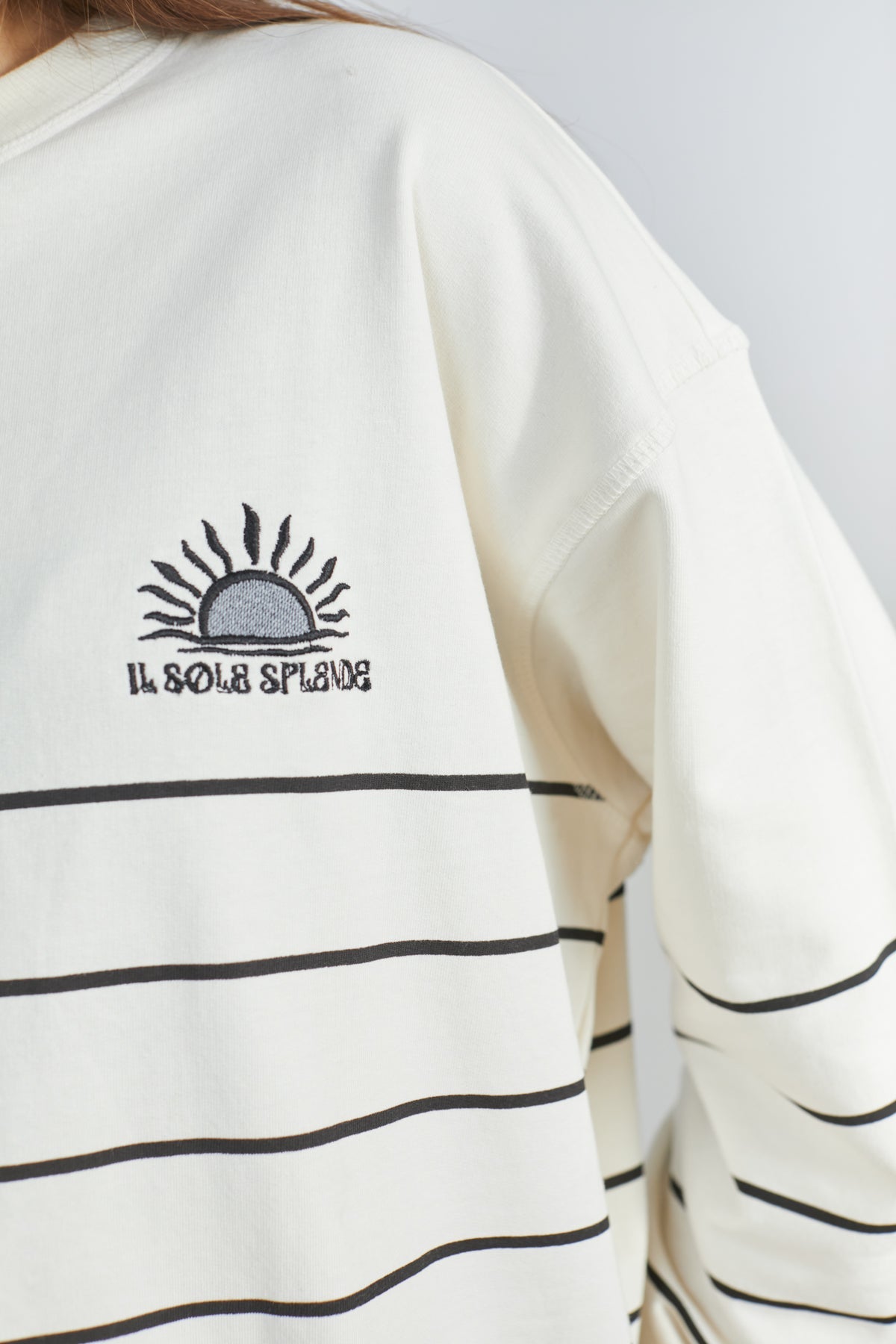 Sweatshirt mit Stickerei