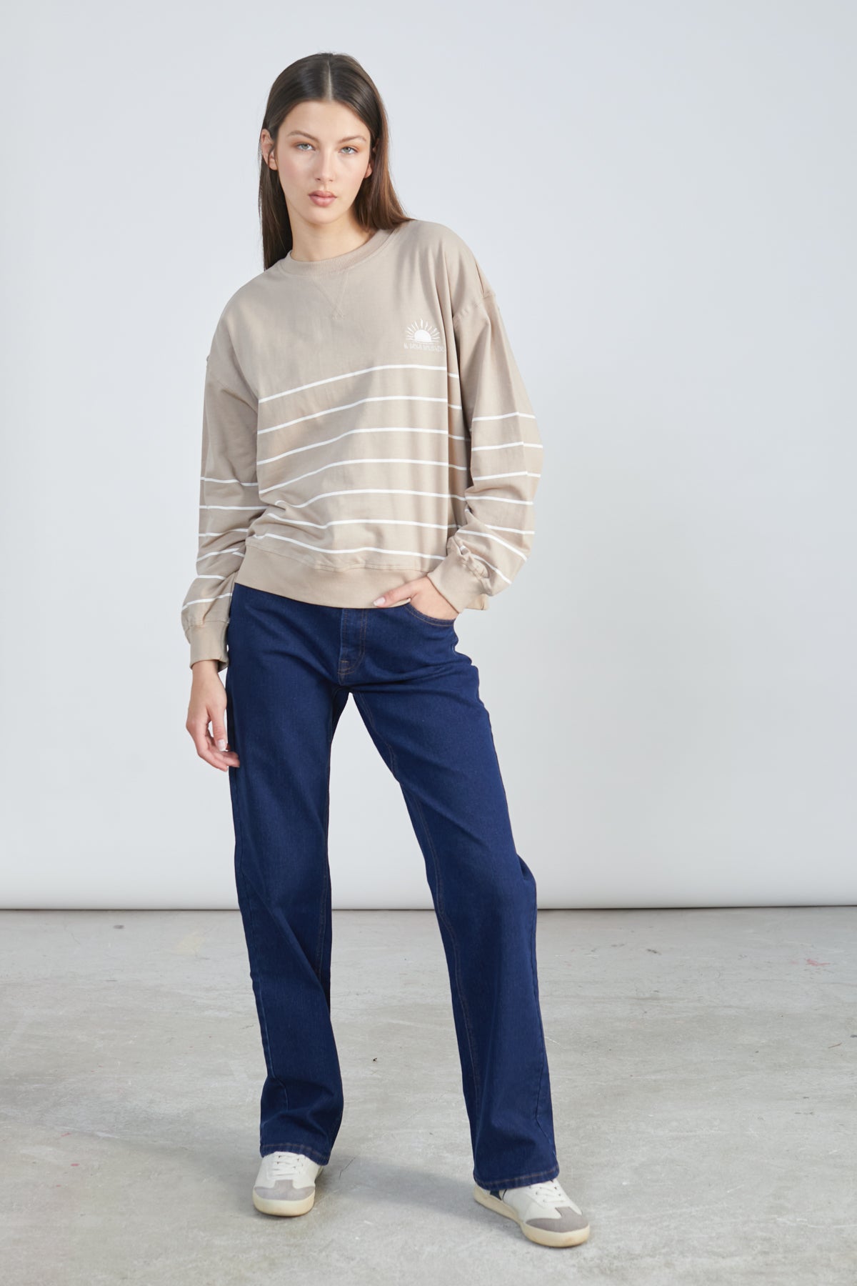 Sweatshirt mit Stickerei