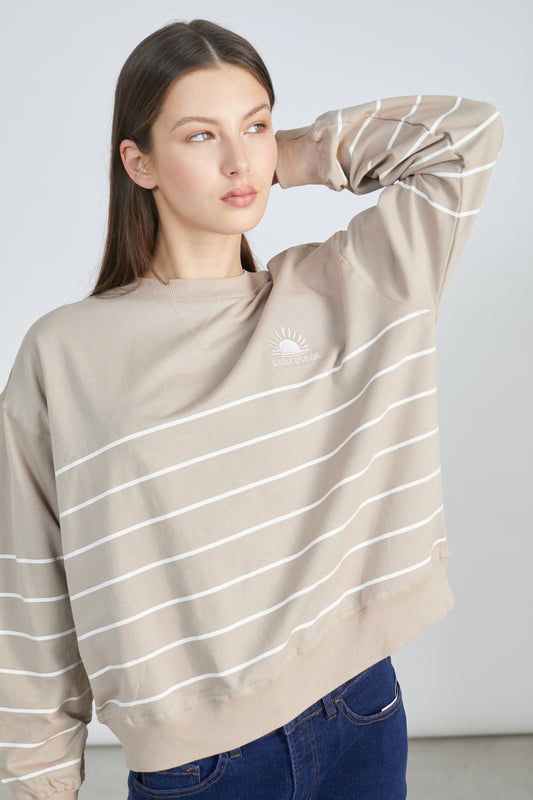 Sweatshirt mit Stickerei
