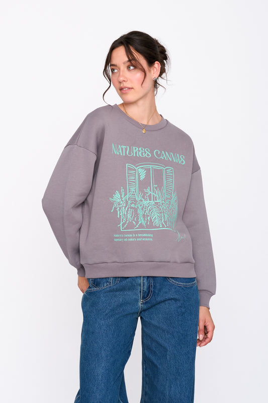 Sweatshirt Mit Print