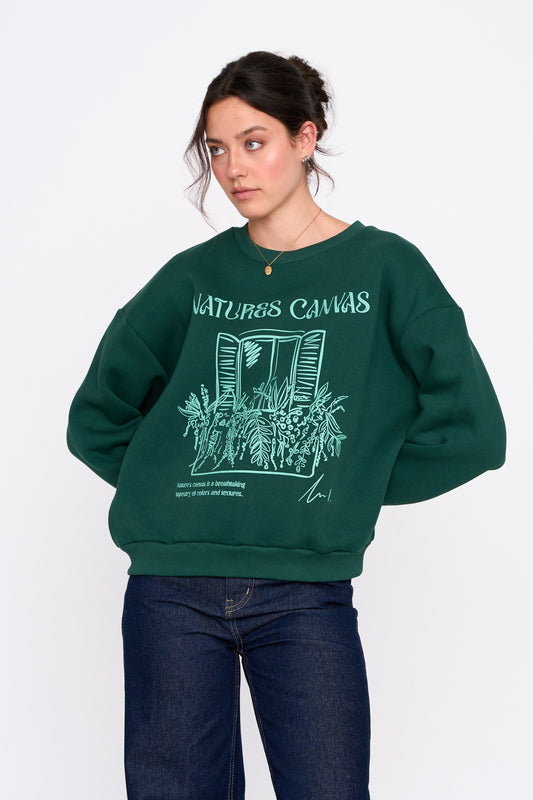 Sweatshirt Mit Print