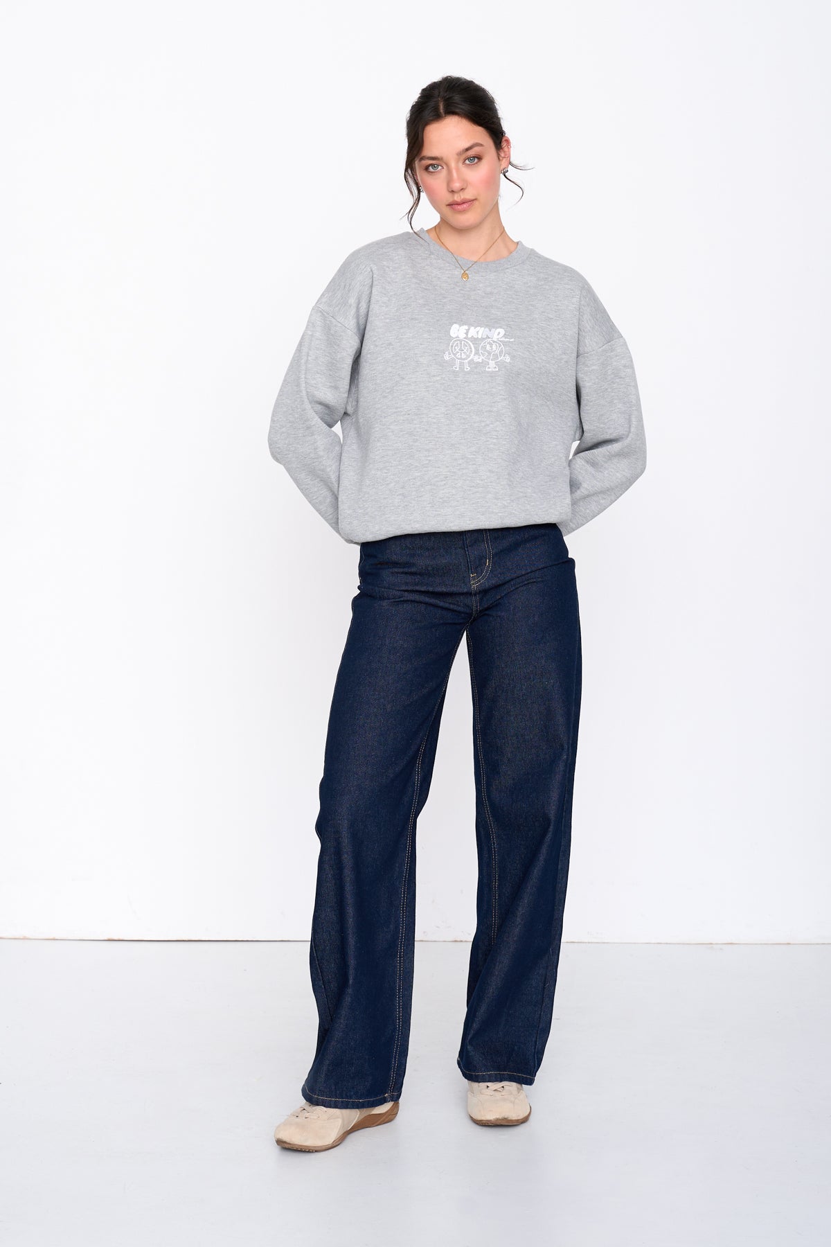 Sweatshirt in Grau