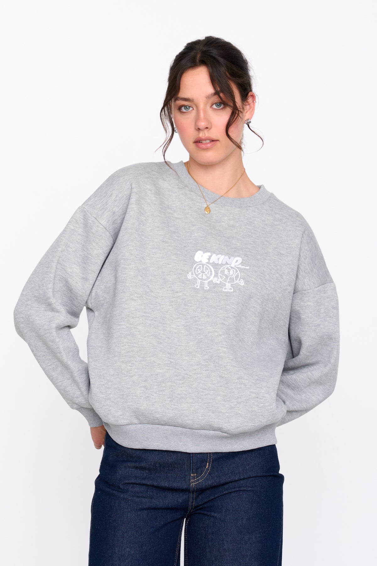 Sweatshirt in Grau
