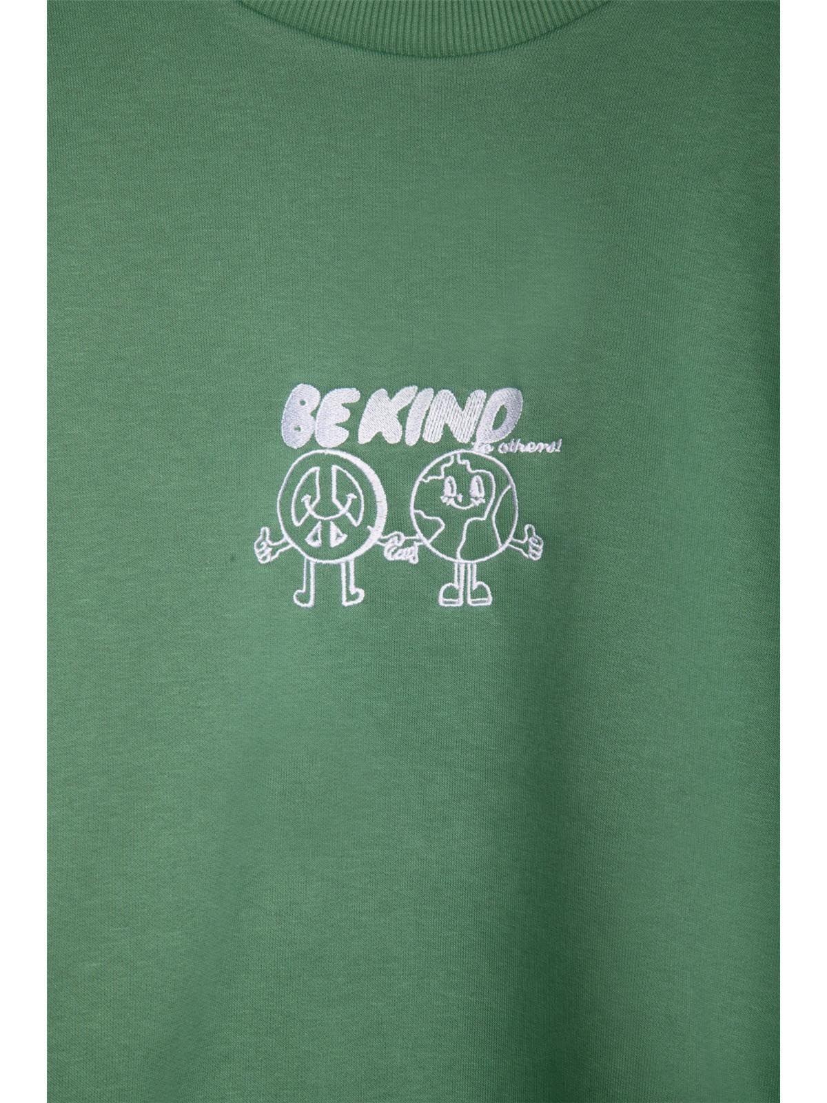 Sweatshirt in Grün