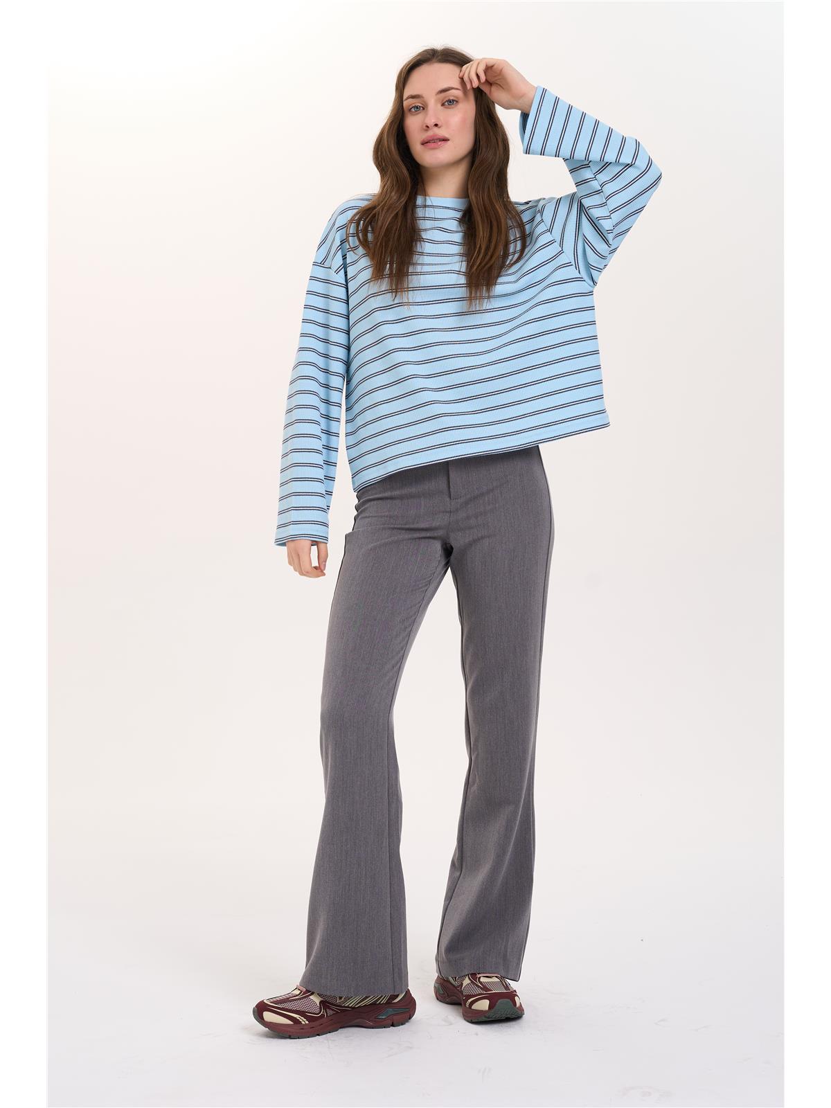 Sweatshirt gestreift
