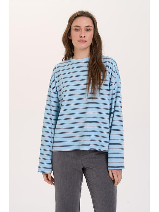 Sweatshirt gestreift