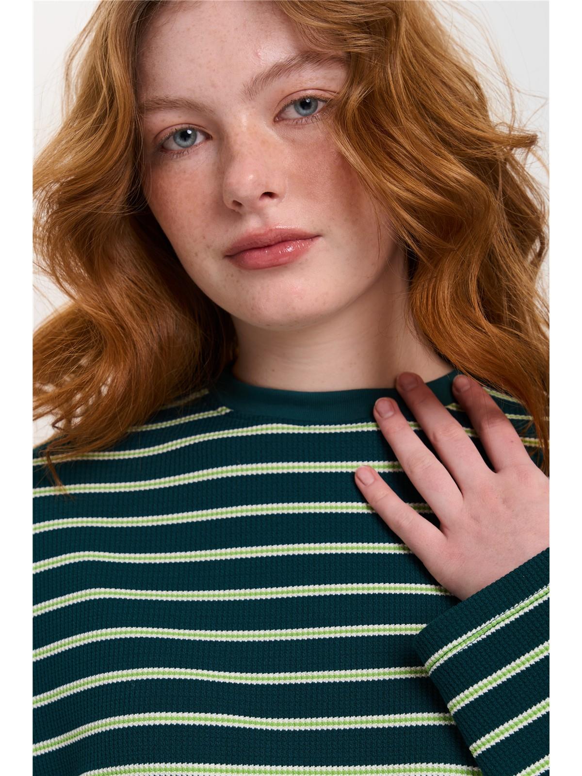 Sweatshirt gestreift