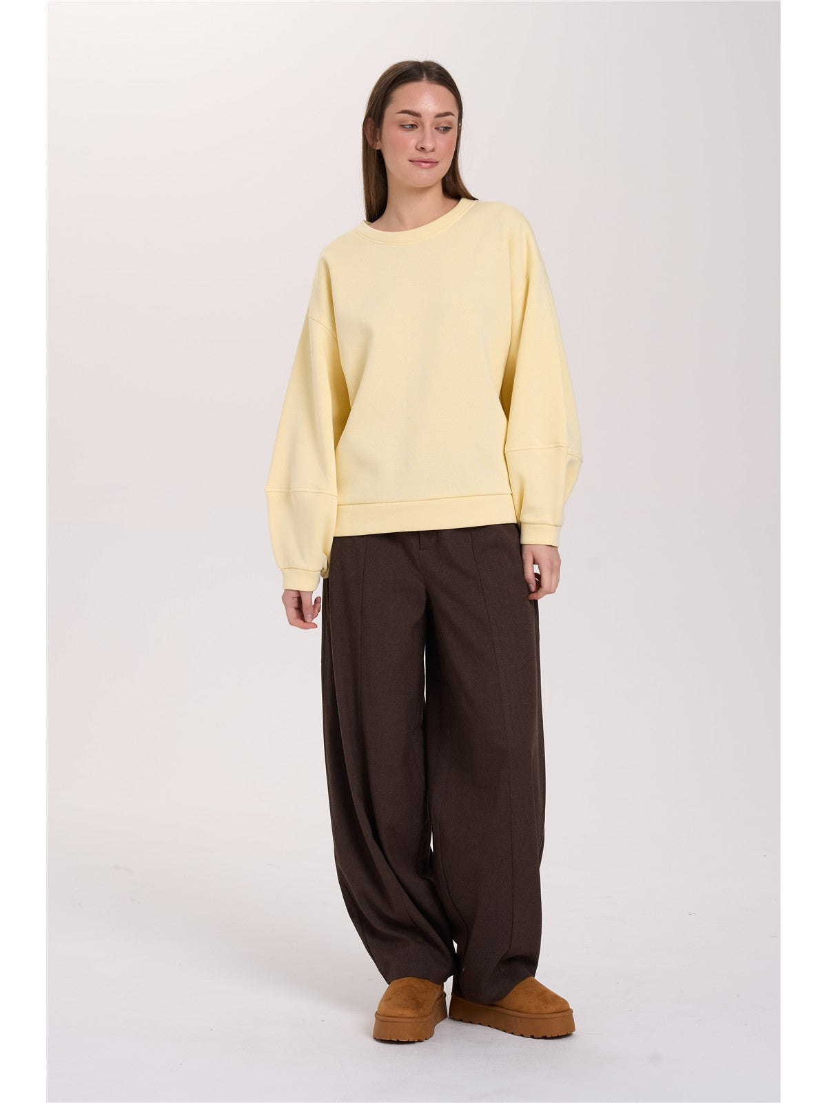 Sweatshirt mit voluminösen Ärmeln