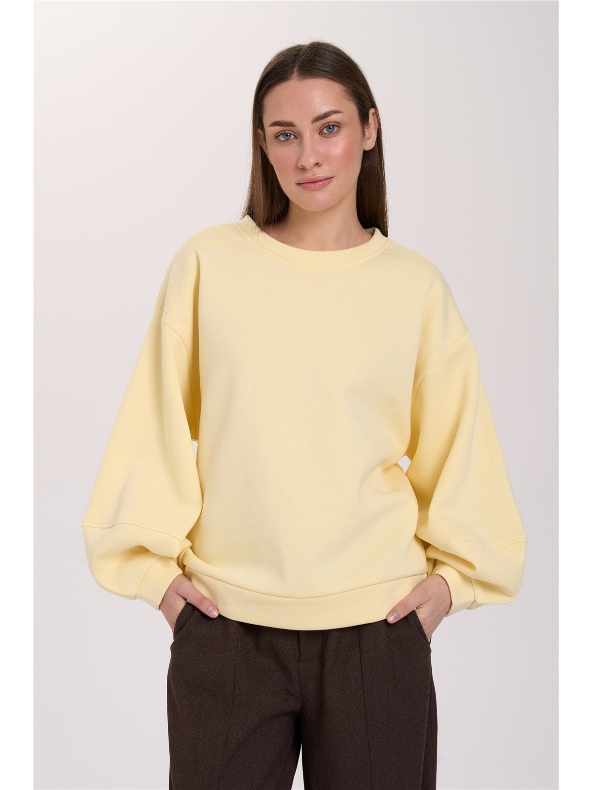 Sweatshirt mit voluminösen Ärmeln