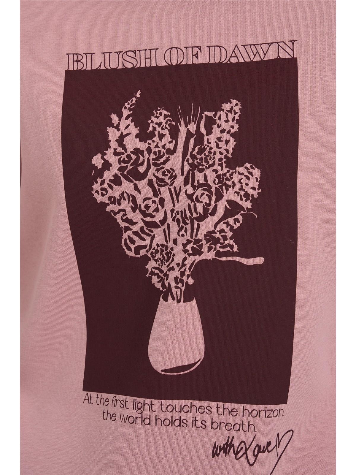 Sweatshirt in Rosé