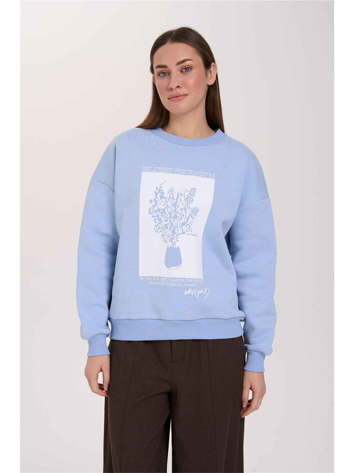 Sweatshirt in Blau