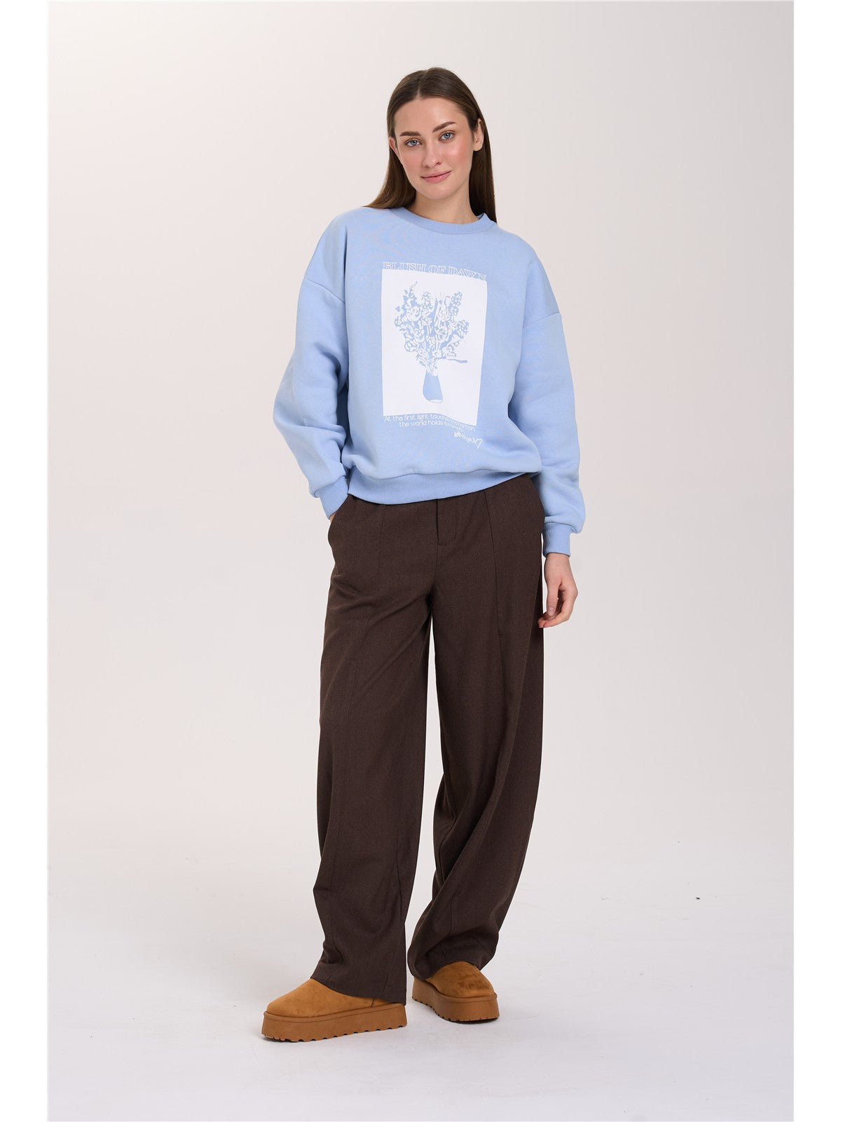 Sweatshirt in Blau